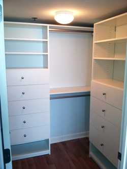 floor based closet