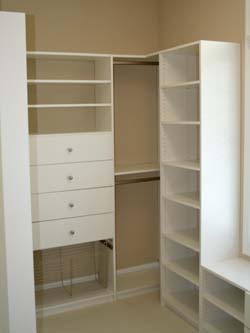 floor based closet